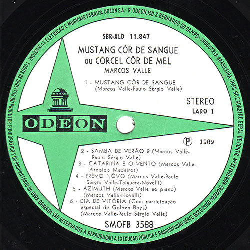 MUSTANG COR DE SANGUE マルコス・ヴァーリ LPレコード - 洋楽